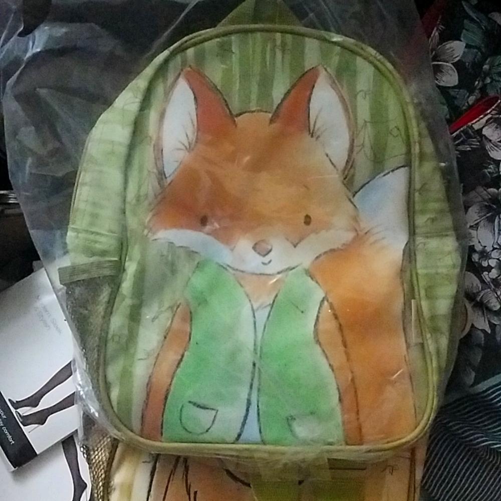 Used kids backpack fox